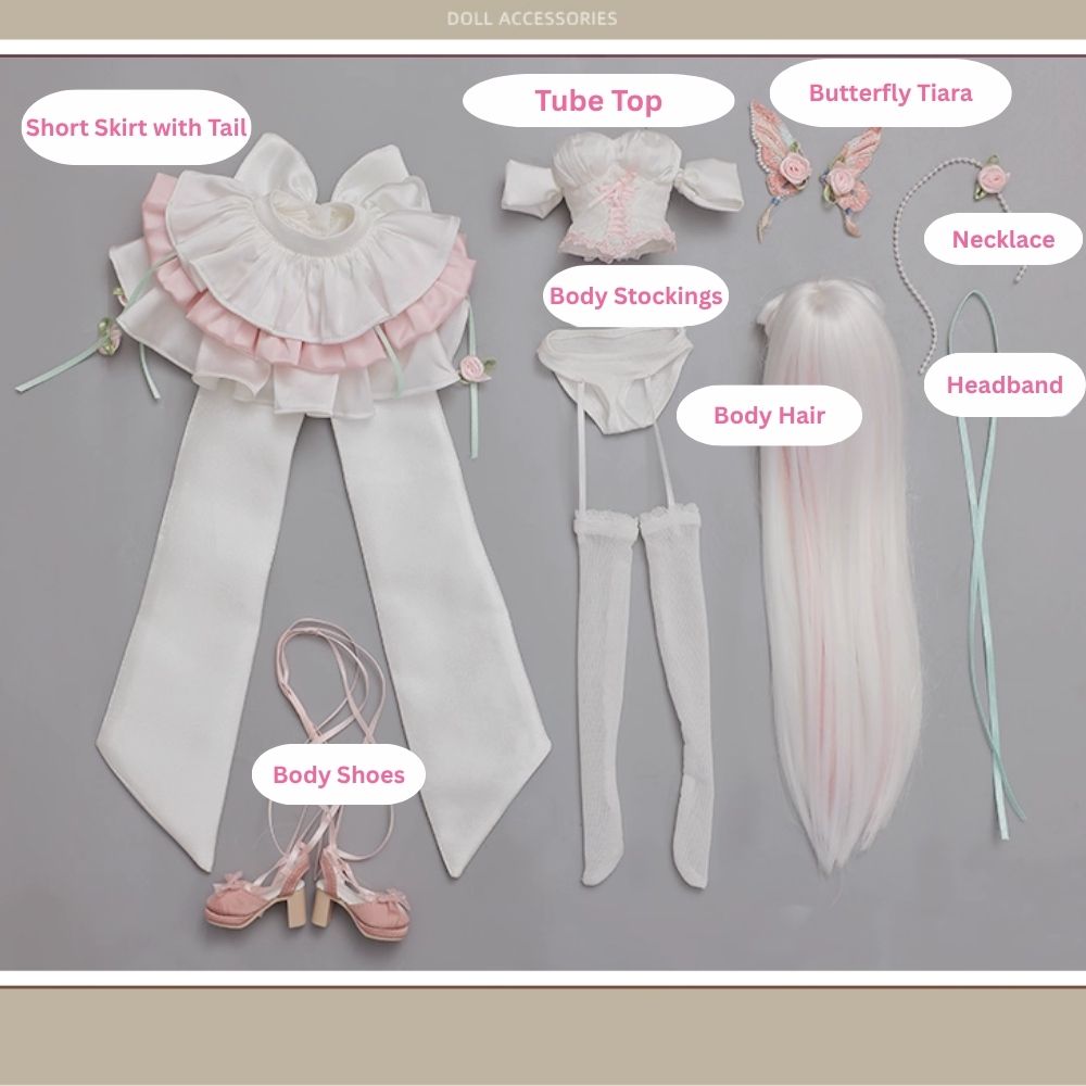 BJD Princess Fufu – U1259 Doll | Handmade SD-Style Art Toy with Poseable Joints | Trendy Collectible Gift- 1/4 Scale
