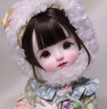 BJD Mi Xiao Gao - 1/6 Original BJD Female Doll with Nude Body, SD Figurine