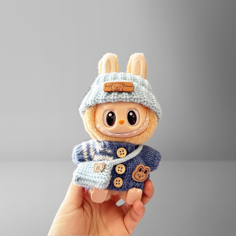 Cute Labubu Clothes - Cosy Knitwear Outfits with Accessories