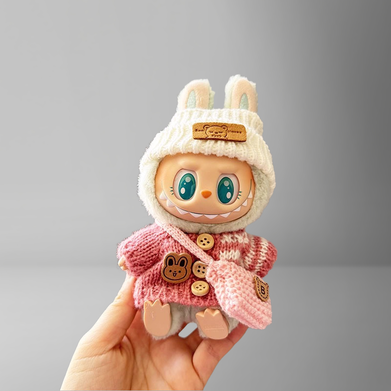 Cute Labubu Clothes - Cosy Knitwear Outfits with Accessories