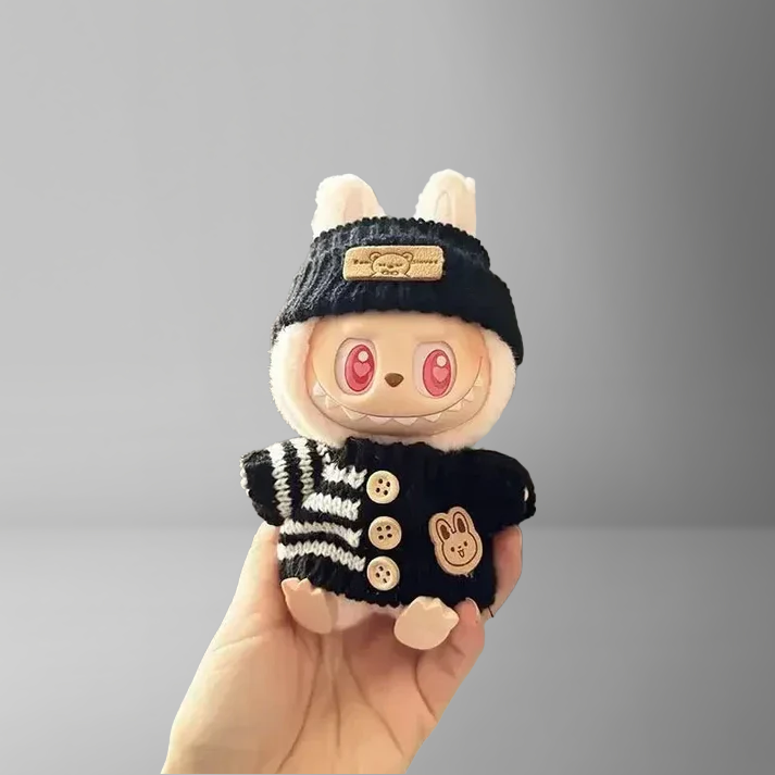 Cute Labubu Clothes - Cosy Knitwear Outfits with Accessories