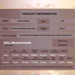 BJD Dendro Fendo - U1262 Authentic BJD Doll Body  | Han-Yang Fusion Style Girl | SD Poseable Jointed Fashion Art Doll - 1/4 Scale