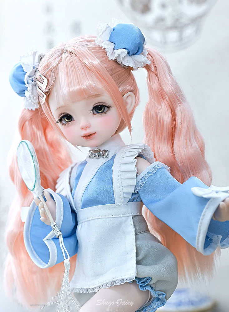 BJD Yenny & Penny - U1265 Original & Authentic BJD Girl Doll – Cute Resin SD-Style Doll with Multiple Poseable Joints- 1/6 Scale