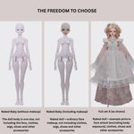 BJD Dendro Fendo - U1262 Authentic BJD Doll Body  | Han-Yang Fusion Style Girl | SD Poseable Jointed Fashion Art Doll - 1/4 Scale