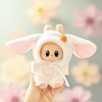 Cute Labubu Clothes - Kawaii Bunny Overalls Outfit