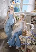 BJD Wenwen & Nuannuan - U1264 Authentic BJD Doll  | Dress-Up Dolls with French Vintage Style | Handmade Resin Humanoid Dolls| 1/4 Scale