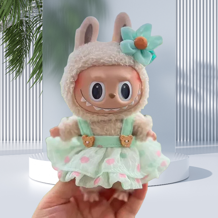 Cute Labubu Clothes - Sakura Bear Dress Outfit