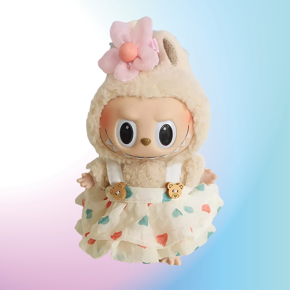 Cute Labubu Clothes - Sakura Bear Dress Outfit