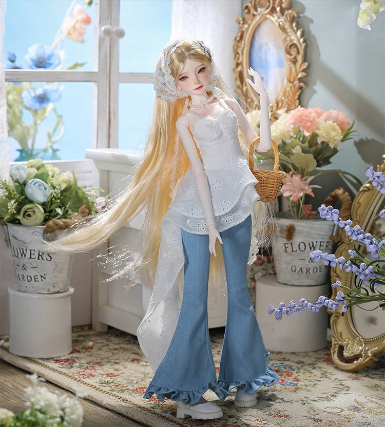 BJD Wenwen & Nuannuan - U1264 Authentic BJD Doll  | Dress-Up Dolls with French Vintage Style | Handmade Resin Humanoid Dolls| 1/4 Scale