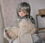 BJD Autumn/Winter Vibe with Lamb Headscarf - U1263 Original BJD Girl Doll | SD-Style Cute Poseable Doll- 1/6 Scale