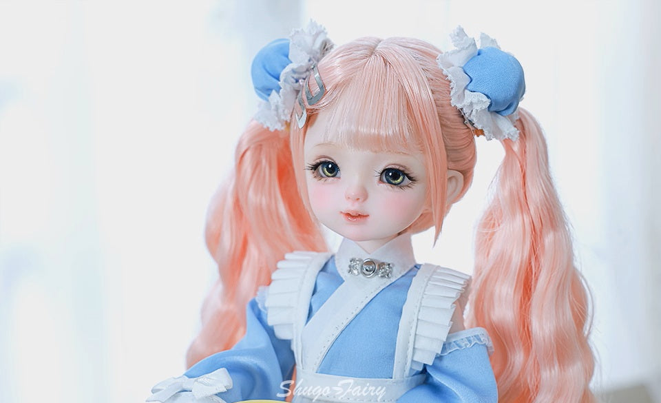BJD Yenny & Penny - U1265 Original & Authentic BJD Girl Doll – Cute Resin SD-Style Doll with Multiple Poseable Joints- 1/6 Scale