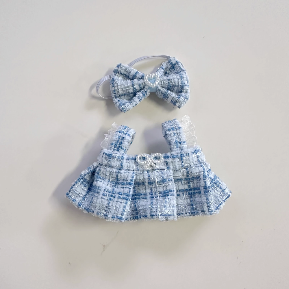 Cute Labubu Clothes - Heart Dress Outfit with Accessories