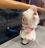 Cute Labubu Clothes - White Sheep Overalls Outfit