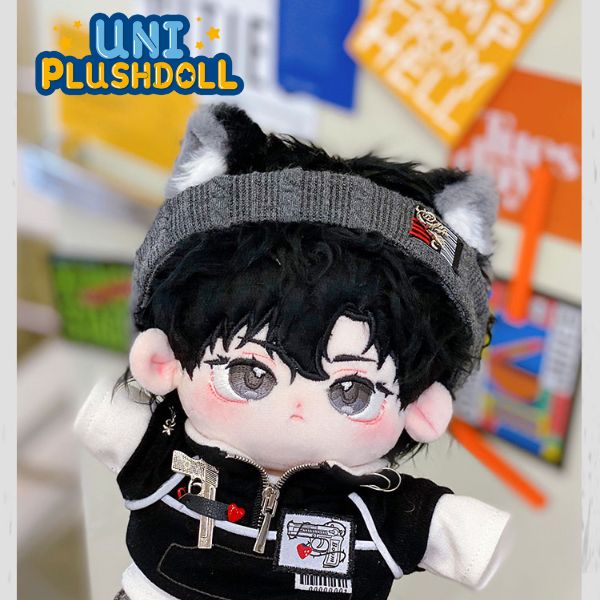 Single Plush Uni Plush Doll Dark Night Single 20cm Plush Cotton Doll Clothes ...