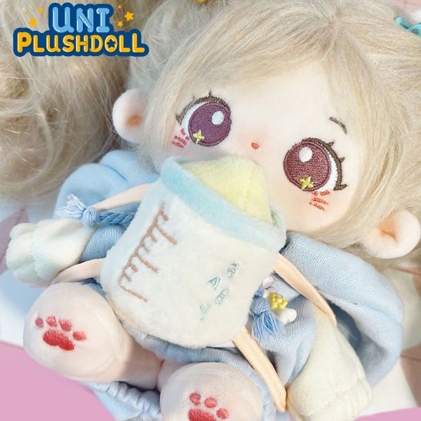 Uni Plush Doll Feeding Bottle 20cm Plush Cotton Doll Clothes