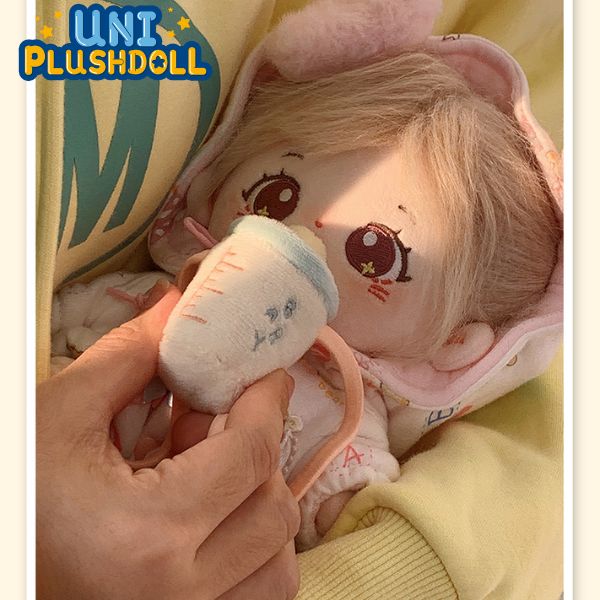 Uni Plush Doll Feeding Bottle 20cm Plush Cotton Doll Clothes