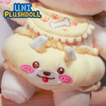 Uni Plush Doll Butt Kick Bread Pants Saliva Towel 20cm Plush Cotton Doll Clothes