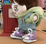 Uni Plush Doll Casual Lace-Up Canvas Shoes  20cm Plush Cotton Doll Shoes (clothes)