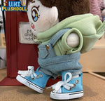 Uni Plush Doll Casual Lace-Up Canvas Shoes  20cm Plush Cotton Doll Shoes (clothes)