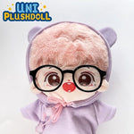 Uni Plush Doll Color Gradient Sunglasses 20cm Plush Cotton Doll Clothes