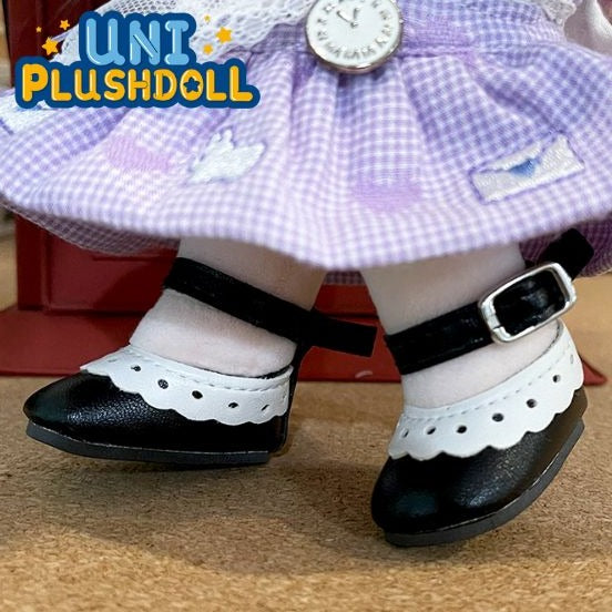 Uni Plush Doll Lace Leather Shoes 20cm Plush Cotton Doll Clothes