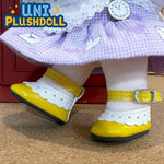 Uni Plush Doll Lace Leather Shoes 20cm Plush Cotton Doll Clothes