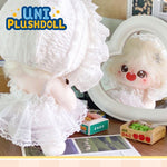 Uni Plush Doll Little Fudie Suspender Skirt Baby Hat  20cm Plush Cotton Doll Clothes