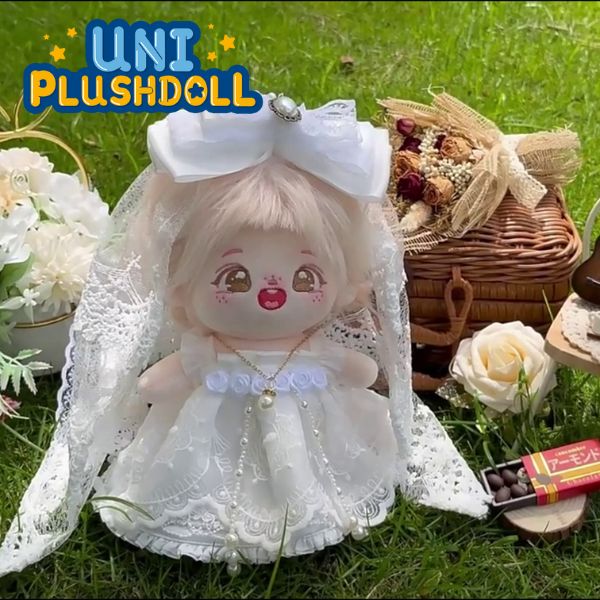Uni Plush Doll Wedding Dress 20cm Plush Cotton Doll Clothes